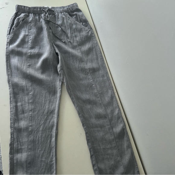 Nicole Miller Pants - Nicole Miller Linen Trousers Pants Gray Women Size M